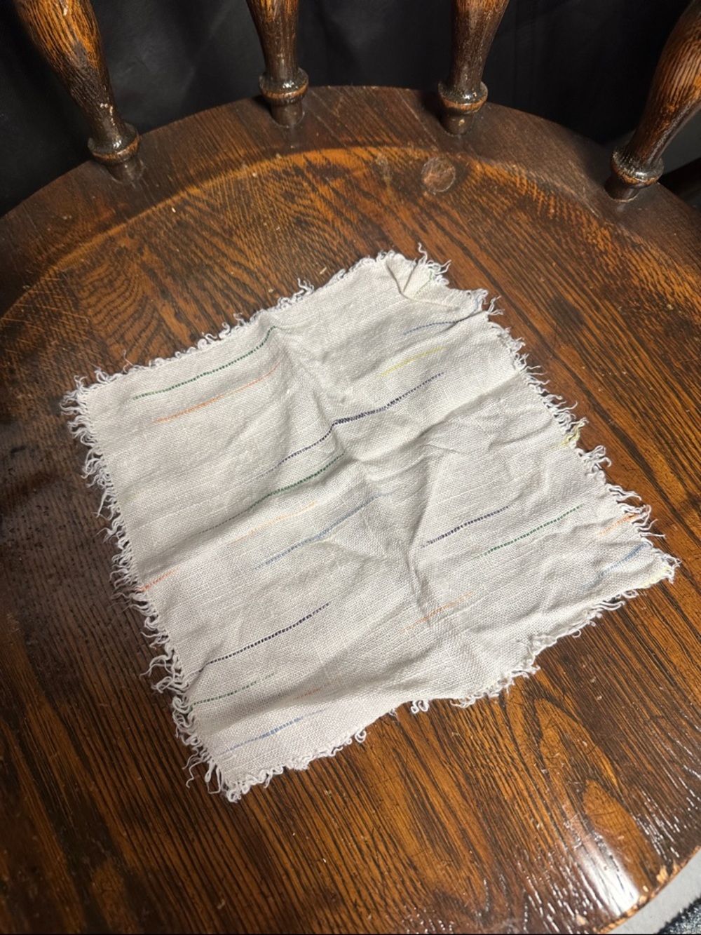 Set of 8 Handwoven Cream Fringe Placemat and Napkin Set - Home Dining - Picture 2 of 3